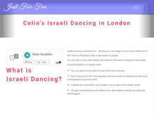 Tablet Screenshot of israeli-dancing.co.uk